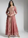 Plus-Size Anarkali Kurti with white background studio..webp