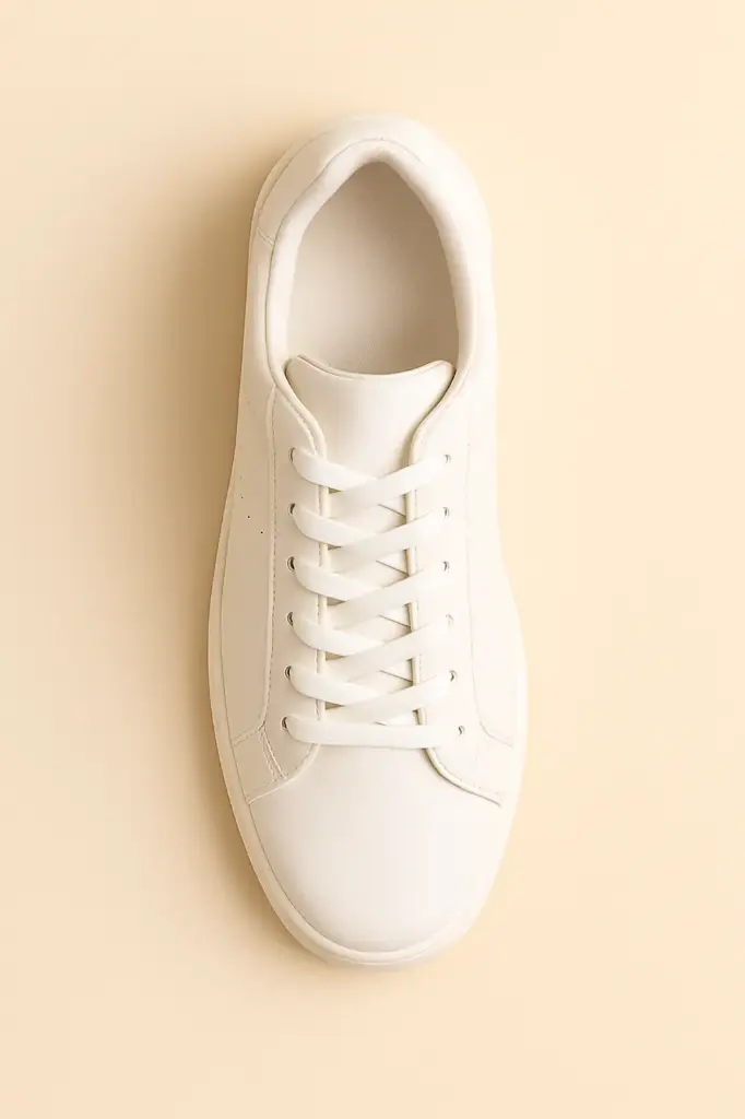 Men's stylish white shoes