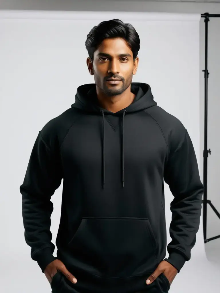 Oversized Hoodie with Hindi Print