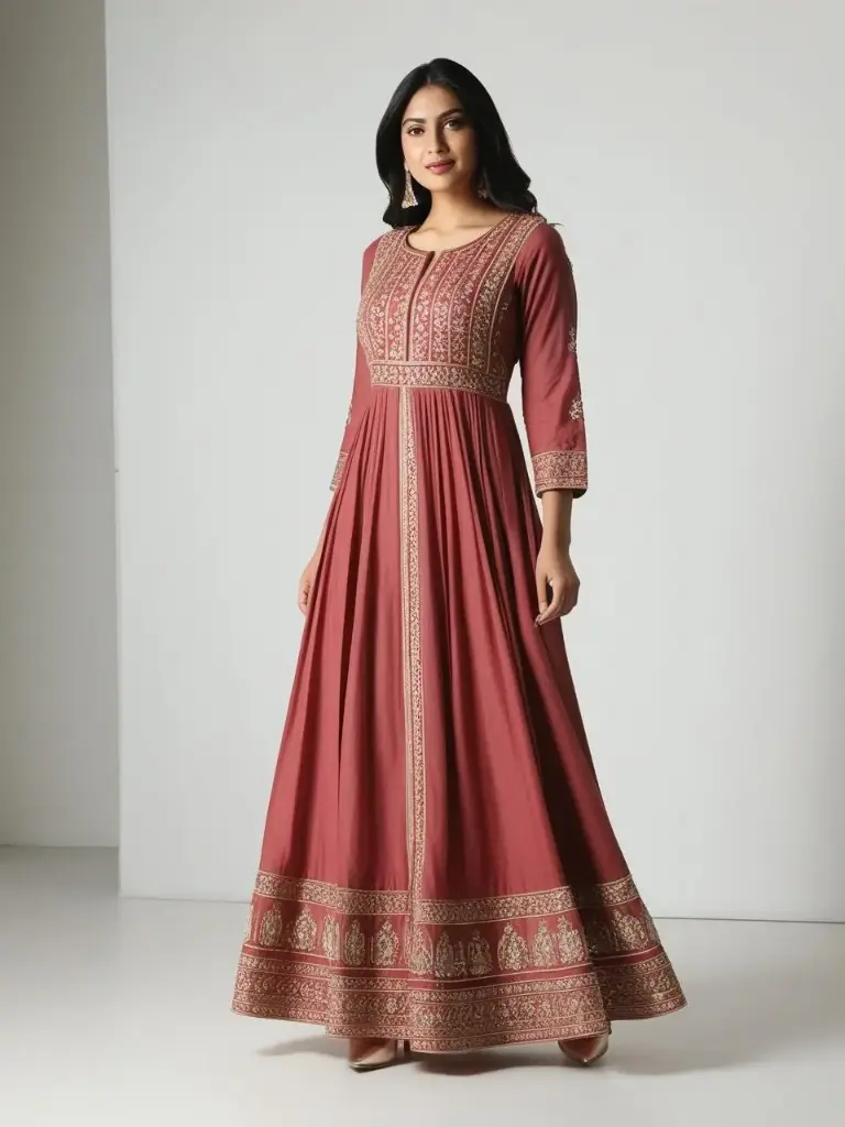 Plus-Size Anarkali Kurti