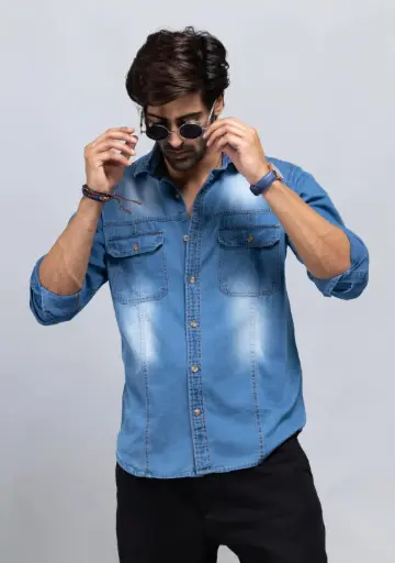 Mens jens Shirt